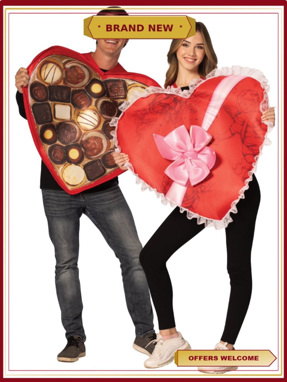Couple Halloween Costume Box of Chocolates Tunic Set Adult One Size